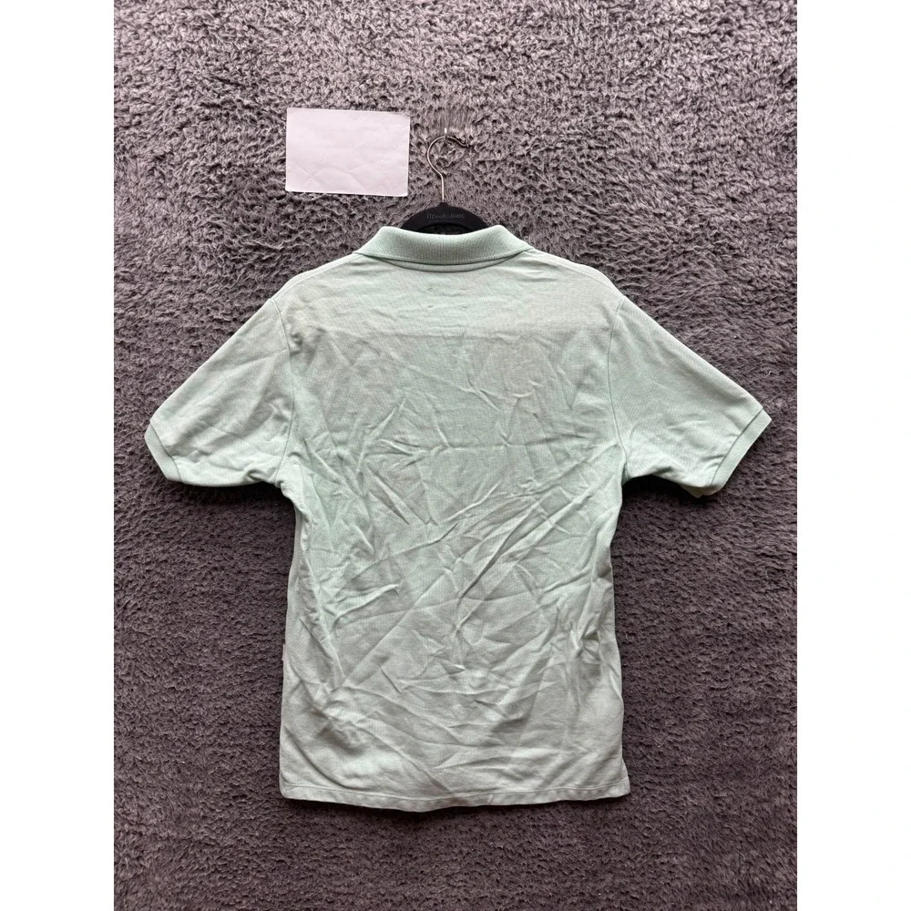 Aime Leon Dore Crest Embroidered Pique Short Sleeve Polo Shirt Green Men Size XS